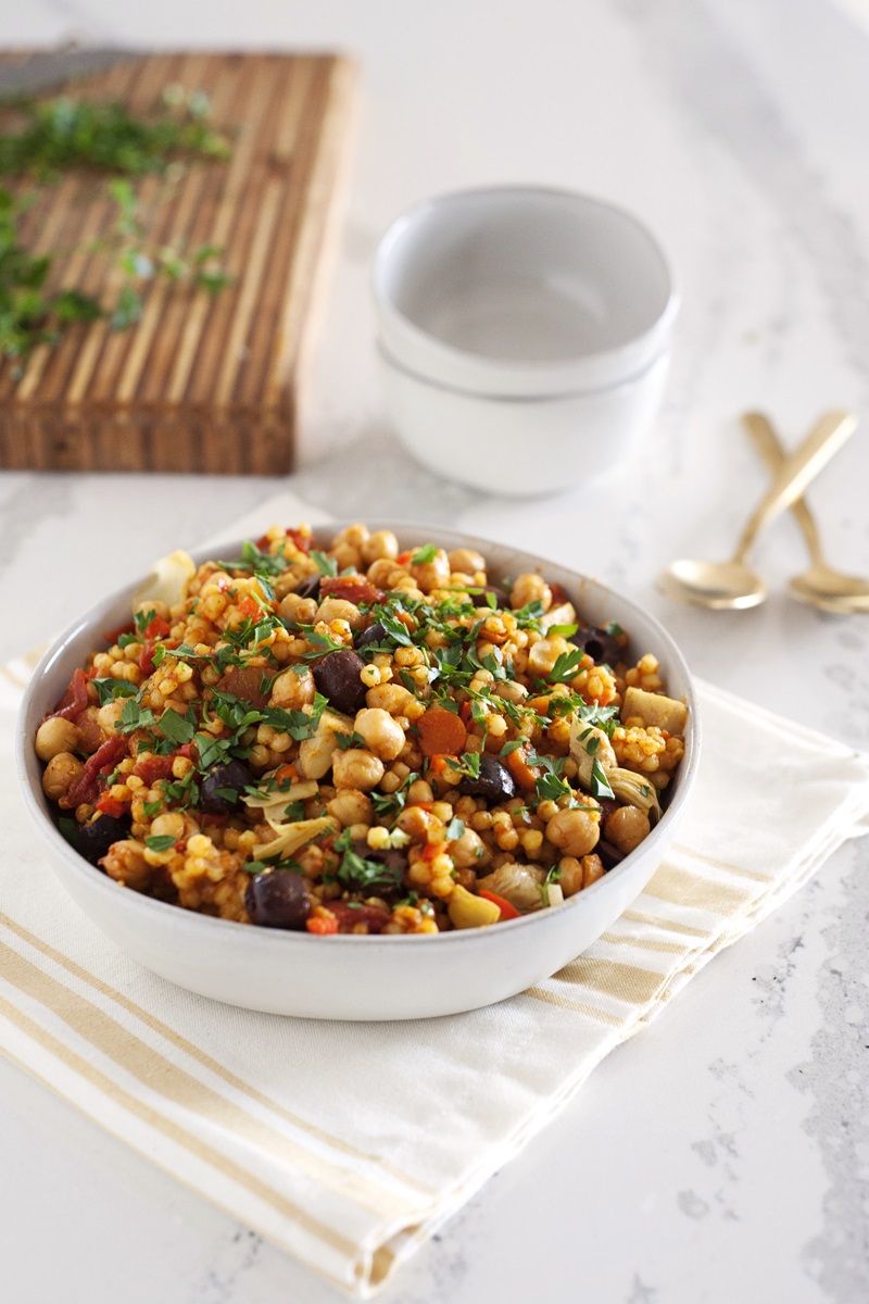 One-Pot Sicilian Couscous Recipe - A Plant-Based Dinner Recipe from One-Dish Vegan