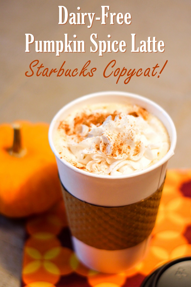 Dairy-Free Pumpkin Spice Latte Recipe (Starbucks Copycat!) - the best homemade version and it's vegan, gluten-free and allergy-friendly