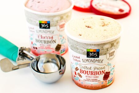 5 STore Brands of Dairy-Free Ice Cream You Didn't Know Existed (pictured: Whole Foods 365 Holiday Flavors!)