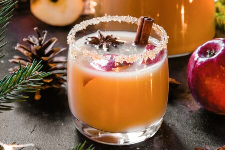 Spiced Cider Punch Recipe with Ginger Beer (alcoholic and non-alcoholic options)