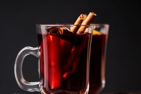 Classic German Glühwein Recipe to Warm the Soul this Winter Season - a naturally dairy-free, vegan, allergy-friendly hot mulled wine. Great for holiday parties or a cold weather warmer! Traditional to Austria and Germany
