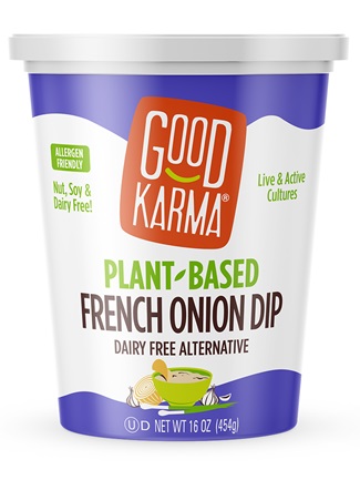 Good Karma Plant-Based Dips to Savor in Two Creamy Dairy-Free Flavors - Ranch and French Onion - dairy-free, nut-free, gluten-free and soy-free