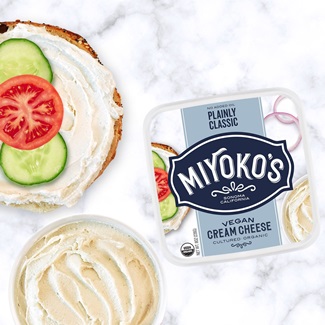 Miyoko's Vegan Cream Cheese Spreads it on Thick with 3 Classic Flavors - Plainly Classic, Sensational Scallion, and Un-Lox Your Dreams - all plant-based, dairy-free, oil-free, and paleo