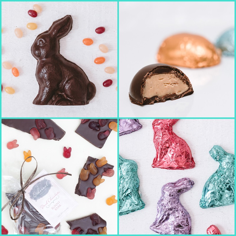 Vegan, Gluten-Free and Dairy-Free Chocolate Easter Bunny Round-Up: Ethereal Confections pictured