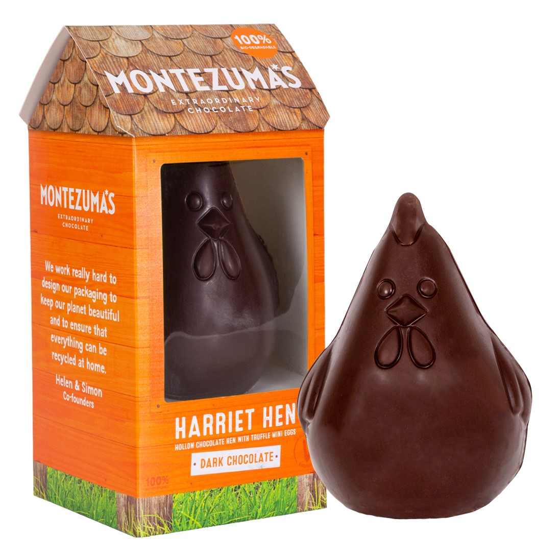 Dairy-Free Easter Chocolate in Australia, the UK and the rest of Europe - most options are vegan and gluten-free, some soy-free and nut-free, too! Pictured: Montezuma's Harriett Hen
