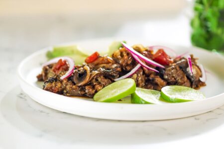 Plant-Based Barbacoa Recipe with Grilling and Oven Roasting Directions. Healthy, Whole Food, Vegan, Gluten-Free, Nut-Free, and Soy-Free Homemade Meat Alternative
