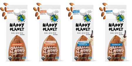 Happy Planet Almondmilk - Certified Organic, Dairy-Free, and Low-Carb - Sugar-Free Options - Ingredients, Reviews, and More Info