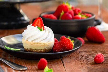 Mini Vegan Cheesecakes Recipe (soy-free and gluten-free optional) - easy, decadent treats for sharing.