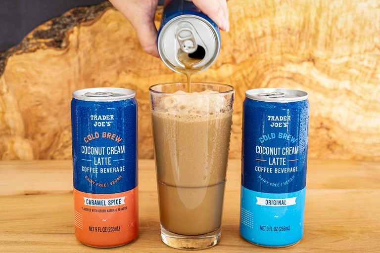 Trader Joe's Cold Brew Coconut Cream Lattes Review and Info - Available in 2 dairy-free flavors (vegan too!). We have ingredients, ratings, and more