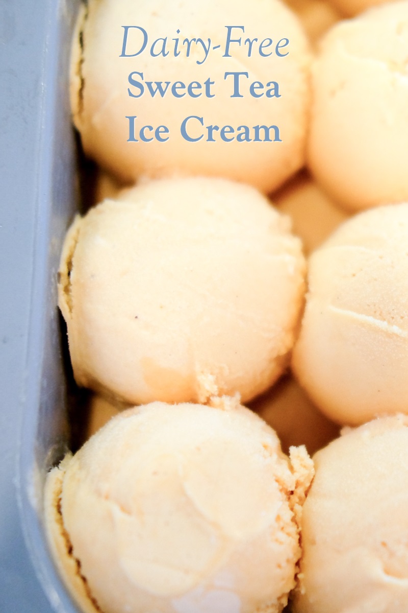 Dairy-Free Sweet Tea Ice Cream Recipe that's Brewing with Possibilities - just happens to be vegan, soy-free, nut-free, gluten-free, and allergy-friendly too!