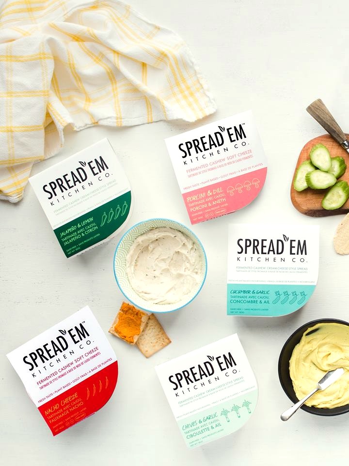 Spread'Em Kitchen Cashew Soft Cheeze Review & Info (Dairy-Free, Gluten-Free, Vegan, Paleo) - ingredients, nutrition and ratings for these cultured cheese alternatives in 7 flavors.