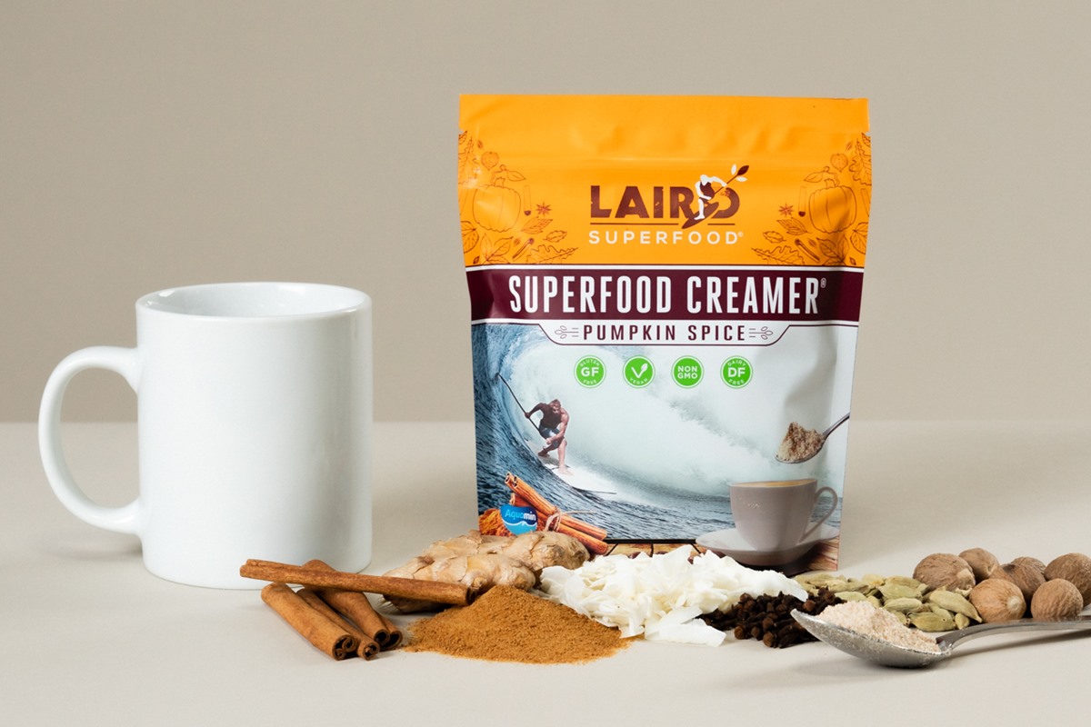 The Best Dairy-Free Pumpkin Spice Products for Fall. Pictured: Laird Pumpkin Spice Creamer