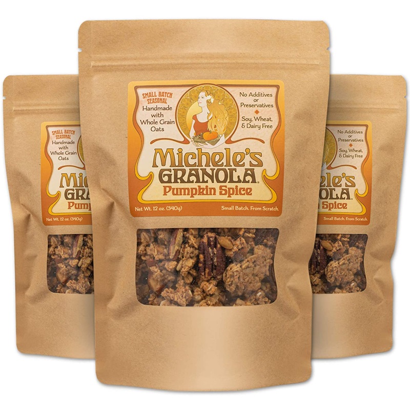 50 Dairy-Free Pumpkin Spice Sweets, Snacks, and More! Pictured: Michele's Granola
