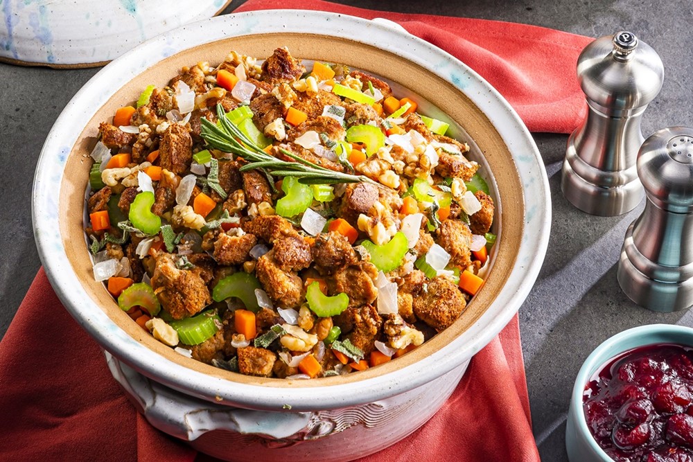 Royal Vegan Holiday Stuffing Recipe from the Kingdom of Arendelle