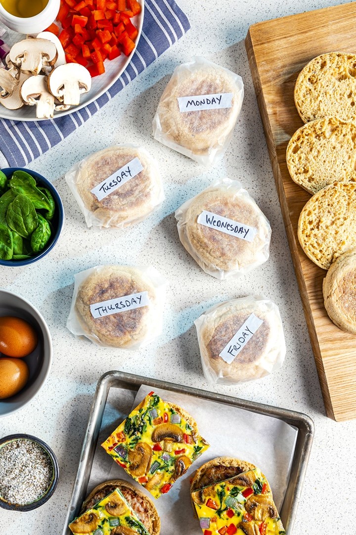 Make-Ahead Dairy-Free Frozen Breakfast Sandwiches Recipe with other Special Diet Options. A Mystic Kid-Friendly Recipe from Frozen 2!