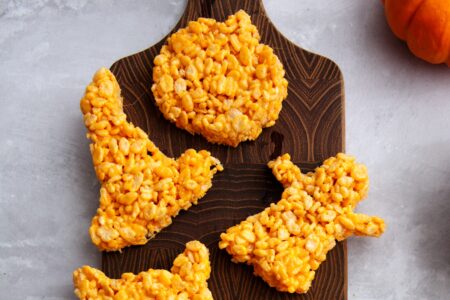 Vegan Halloween Rice Crispy Treats Recipe (great for Thanksgiving too!)
