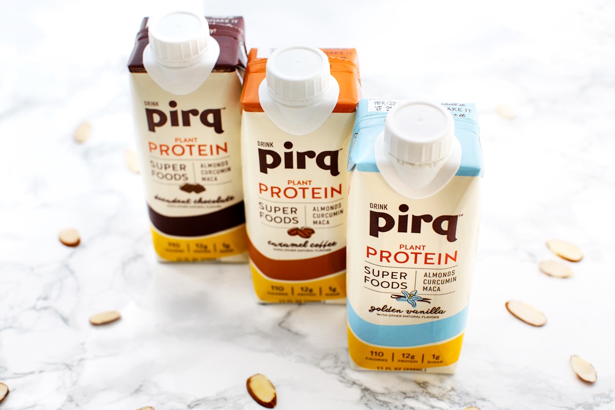 Pirq Dairy-Free and Keto Superfood Drinks Go Beyond Protein - plant-based, stocked with maca and turmeric, soy-free, low carb, and more!