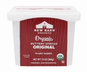 New Barn Buttery Spread Reviews and Info - Organic, Pareve, Dairy-Free, Plant-Based, Soy-Free, Coconut-Free Butter Alternative for spreading, cooking, and baking