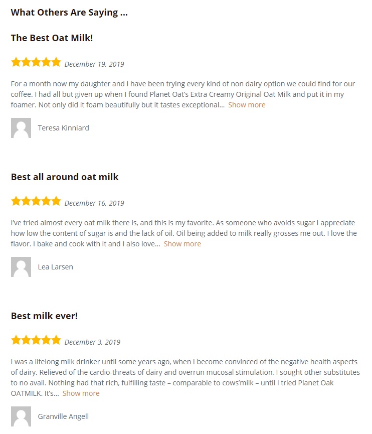 Dairy-Free Customer Reviews and Ratings for Thousands of Dairy-Free Products (from Vegan to Paleo)