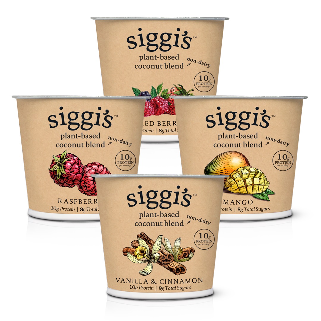 Siggi's Plant-Based Yogurt Alternative Reviews & Info (These has More Protein than Sugar!) Ingredients, ratings, and more. Pictured: All 4 Dairy-Free Flavors