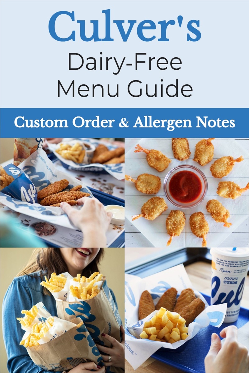 Culver's Dairy-Free Menu Guide with Allergen Notes & Custom Order Options