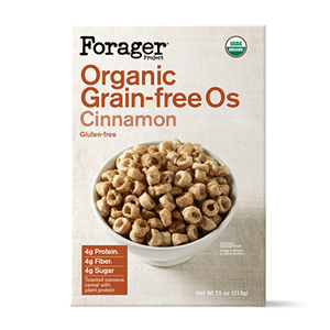 Forager Project Grain-Free O's Cereal Reviews and Information - Vegan, Gluten-Free, Dairy-Free, Nut-Free, Soy-Free, and Certified Organic.
