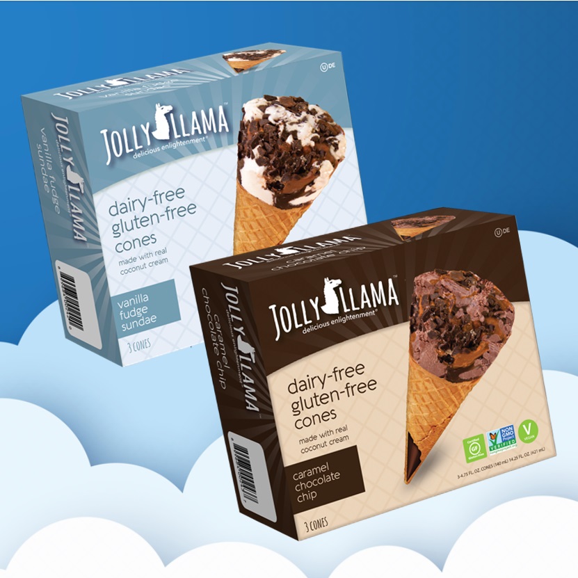 Jolly Llama Cones Reviews and Information: The Dairy-Free Gluten-Free Answer to Drumsticks Ice Cream Cones