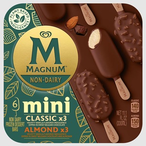 Magnum Non-Dairy Ice Cream Bars Reviews & Info - 4 flavors, now in the U.S., U.K. Australia, Finland and Sweden. We have ingredients, ratings, and more .... (pictured: New Hazelnut Crunch and Minis!)