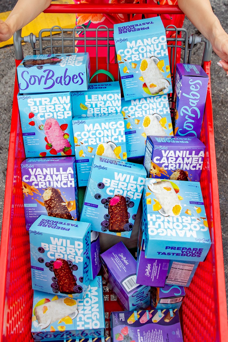 Sorbabes Bars Reviews and Info - dairy-free, gluten-free, vegan sorbet ice cream bars with various chocolaty coatings
