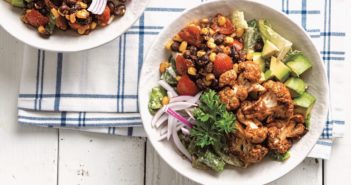 Vegan Ranch Salad Recipe with BBQ Roasted Cauliflower from Vegan Buddha Bowls (also Gluten-Free, Grain-Free, Soy-Free, Nut-Free Option)