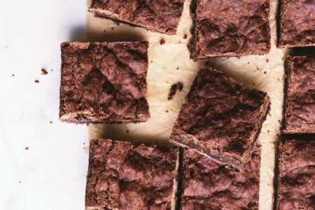 Crackly Vegan Brownies Recipe that's Dairy-Free, Egg-Free, Nut-Free, Soy-Free and made with Melted Chocolate (a sample from Wait, That's Vegan!?)