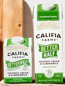 Califia Farms Better Half - Dairy-Free Half & Half Alternative - Reviews and Info (made with Almond Milk and Coconut Cream) - vegan and gluten-free