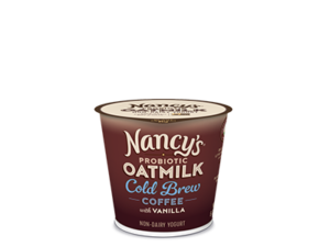 Nancy's Oatmilk Yogurt Combines Plant Protein and Non-Dairy Probiotics (Review, Ingredients, Allergen Info & More) - Dairy-Free, Nut-Free, Gluten-Free, Soy-Free & Vegan. Pictured: Cold Brew