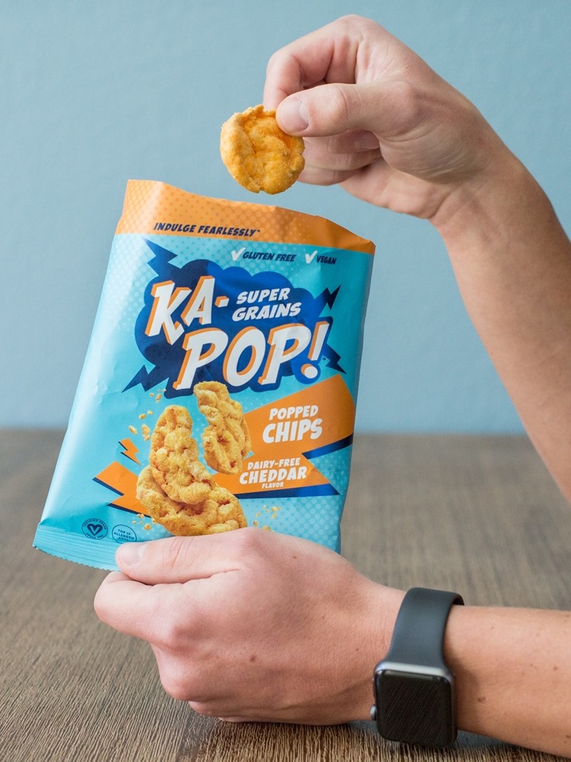Ka-Pop Chips Reviews and Info - Dairy-Free, Gluten-Free, Nut-Free, Soy-Free, Vegan Sorghum "Chips" - seriously flavorful - DF Cheddar, DF Sour Cream and Onion, BBQ and more