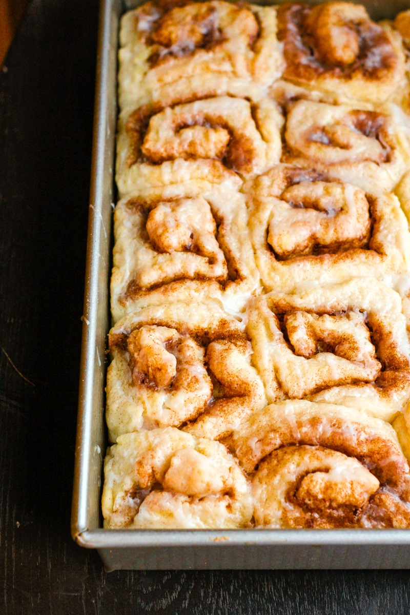 The Easiest No Rise Dairy-Free Cinnamon Rolls Recipe that's also Yeastless and Eggless (can use self-rising flour or regular flour - directions included). Milk-free, egg-free, nut-free, and optionally soy-free - and Just SIX Ingredients!