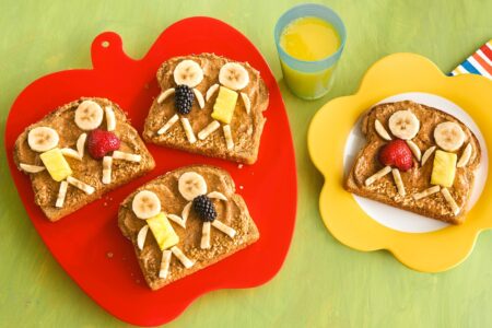 Healthy Kids Toast Recipe + Activities to Make Healthy Snacking Fun