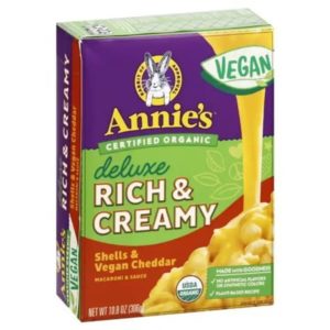 Annie's Vegan Deluxe Rich and Creamy Mac and Cheese (Macaroni & Sauce) Reviews and Information