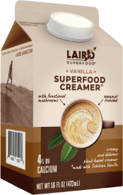 Laird Liquid Superfood Creamer Reviews and Info - Dairy-Free, Paleo, Plant-Based, Ready to Pour Creamers with Functional Mushrooms