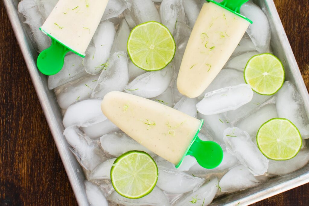 Dairy-Free Lime Yogurt Popsicles Recipe - sweet, tangy, lightly creamy, and refreshing! Easy, Allergy-Friendly, Vegan and Paleo Optional