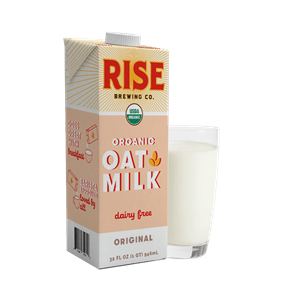 Rise Oat Milk from Rise Brewing Co. (Reviews and Info). Organic, Dairy-Free, and Made with Just 4 Everyday Ingredients