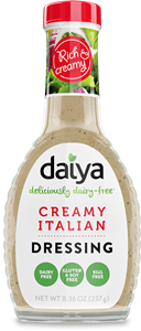 Daiya Dairy-Free Dressings Reviews and Info - Vegan, gluten-free, nut-free, soy-free creamy dressings - they're even made without coconut, palm, sesame, legumes and carrageenan!