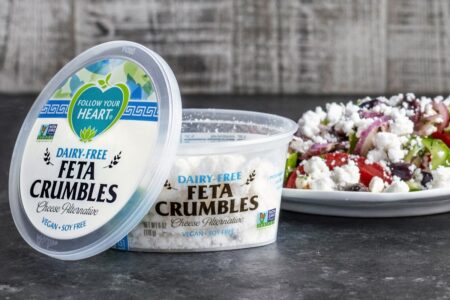 Follow Your Heart Dairy-Free Feta Crumbles Reviews and Info - vegan, gluten-free, top allergen-free Greek-style cheese alternative