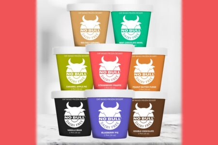 No Bull Ice Cream (Dairy-Free and Vegan) Reviews and Information - comes in 8 oat milk-based flavors. Pictured: All