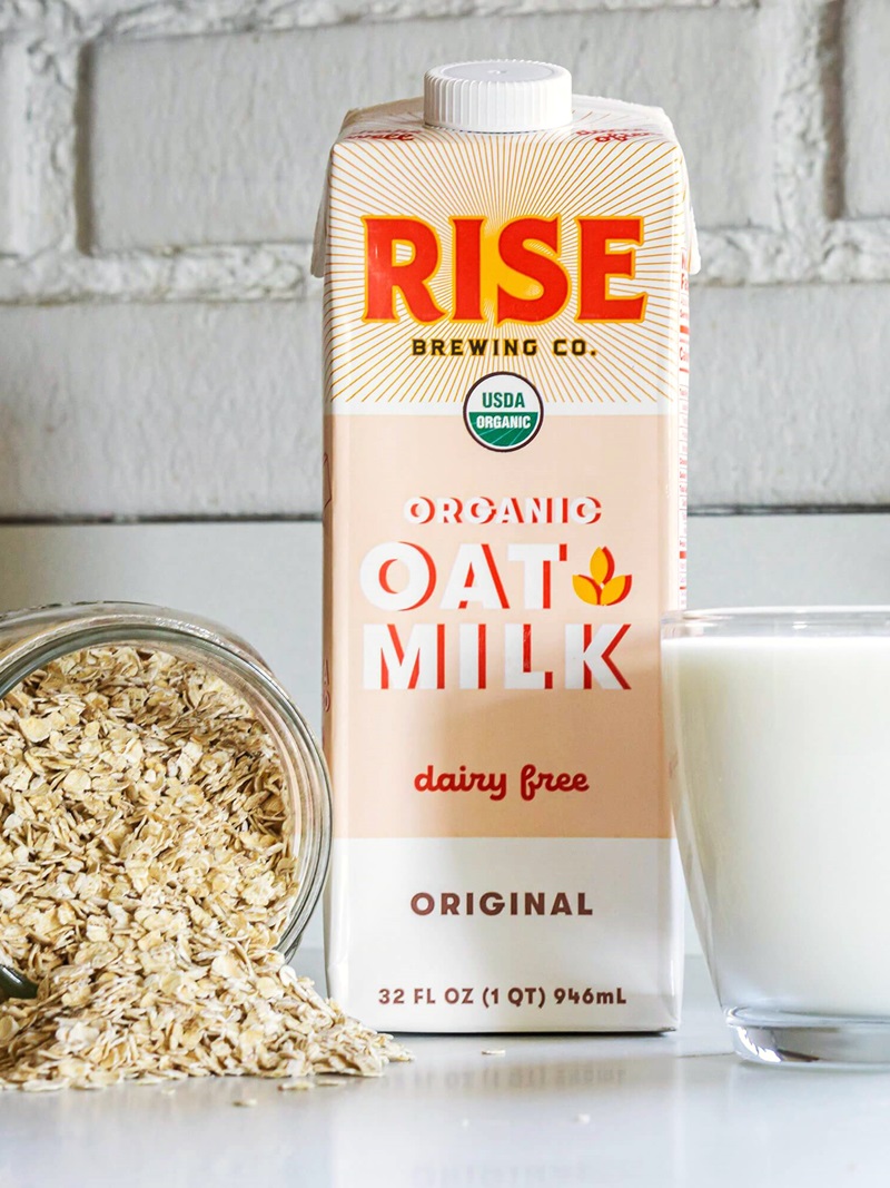 Rise Oat Milk from Rise Brewing Co. (Reviews and Info). Organic, Dairy-Free, and Made with Just 4 Everyday Ingredients