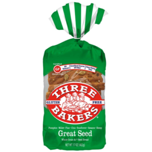 Three Bakers Gluten Free Bread and Buns - all dairy-free, soy-free, non-GMO and made with whole grains