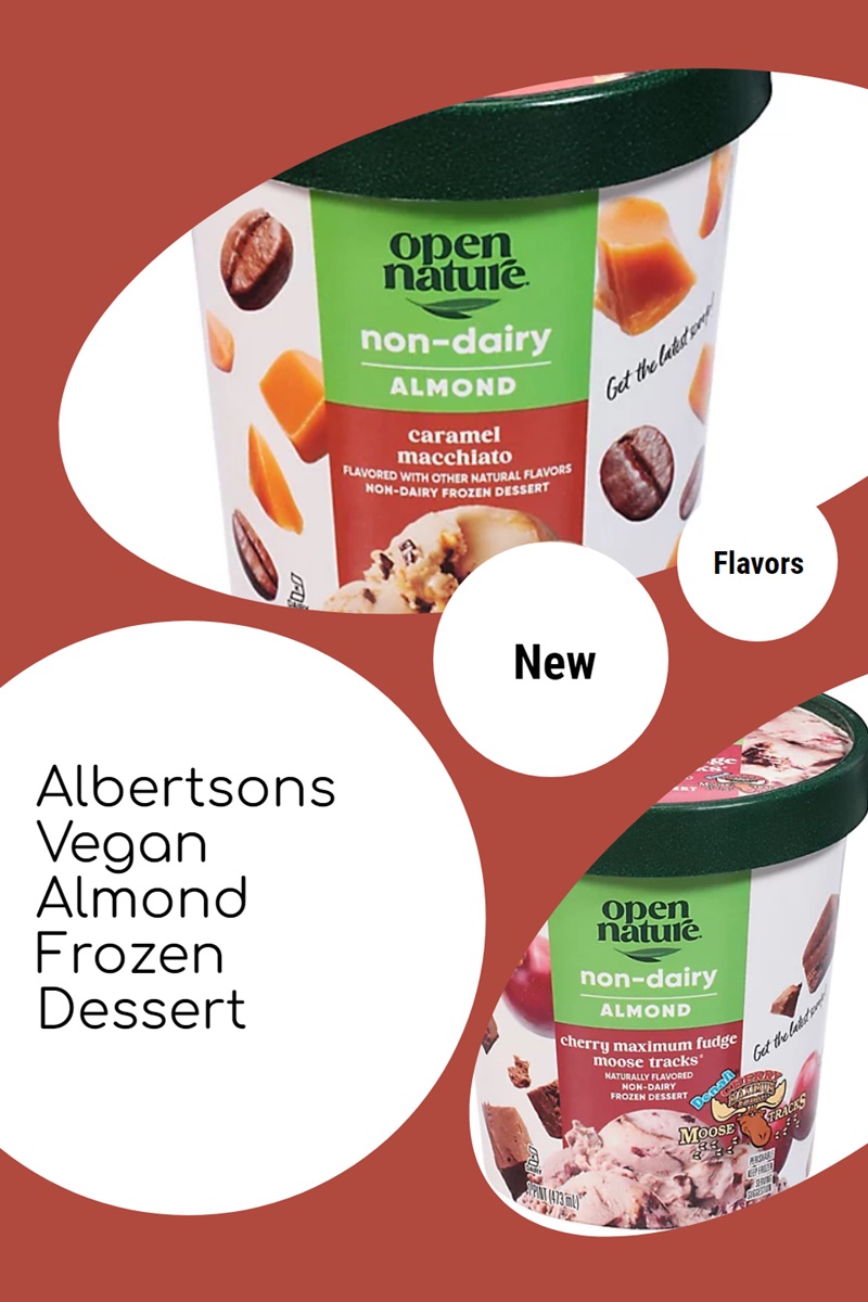 Open Nature Almond Frozen Dessert Reviews & Info - dairy-free and vegan ice cream at the Albertsons family of stores - replaces their almondmilk flavors