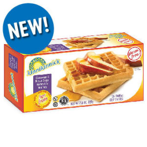 Kinnikinnick Frozen Waffles Reviews and Info - Now vegan, gluten-free, dairy-free, egg-free, nut-free, and soy-free. Available in 3 Homestyle Flavors: Original, Blueberry, Cinnamon & Brown Sugar