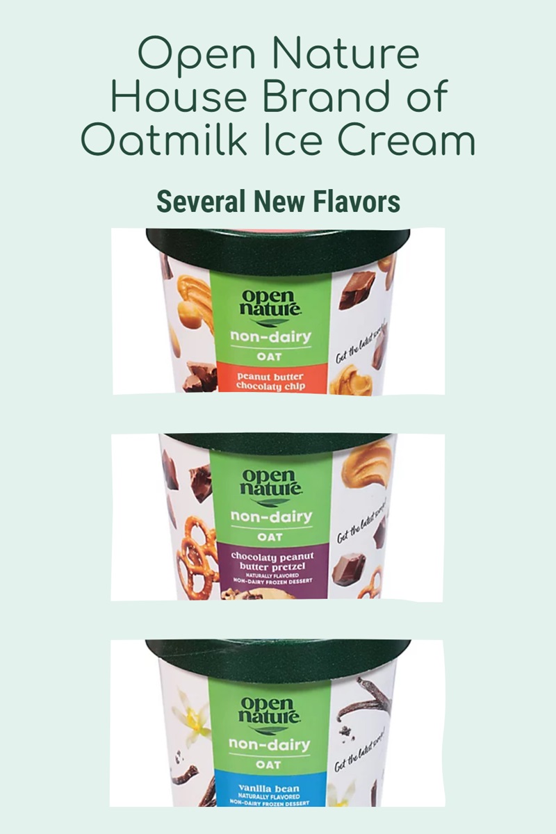 Open Nature Oat Frozen Dessert Reviews & Info - Dairy-Free & Vegan Oatmilk Ice Cream line in 5 flavors. Sold at the Albertsons family of stores (including Safeway, Vons, Randall's, United, etc)