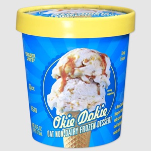 Trader Joe's Oat Non-Dairy Frozen Dessert Reviews and Info - dairy-free, vegan, oatmilk ice cream in two unique flavors