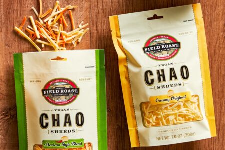 Chao Vegan Cheese Shreds Reviews and Info - Dairy-Free Cheese Alternative in Two Flavors. Products by Field Roast / Chao Creamery